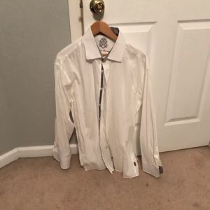 White button down Size 17 neck 34 sleeve